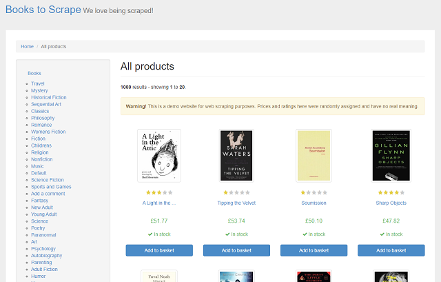 Books to scrape 1