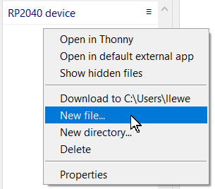 Create file